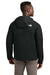 The North Face NF0A8BUF Womens Barr Lake Soft Shell Full Zip Hooded Jacket Heather Black Model Back