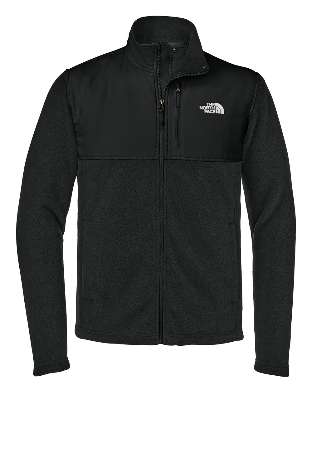 The North Face NF0A8BUQ Mens Highest Peak Fleece Full Zip Jacket Black Flat Front