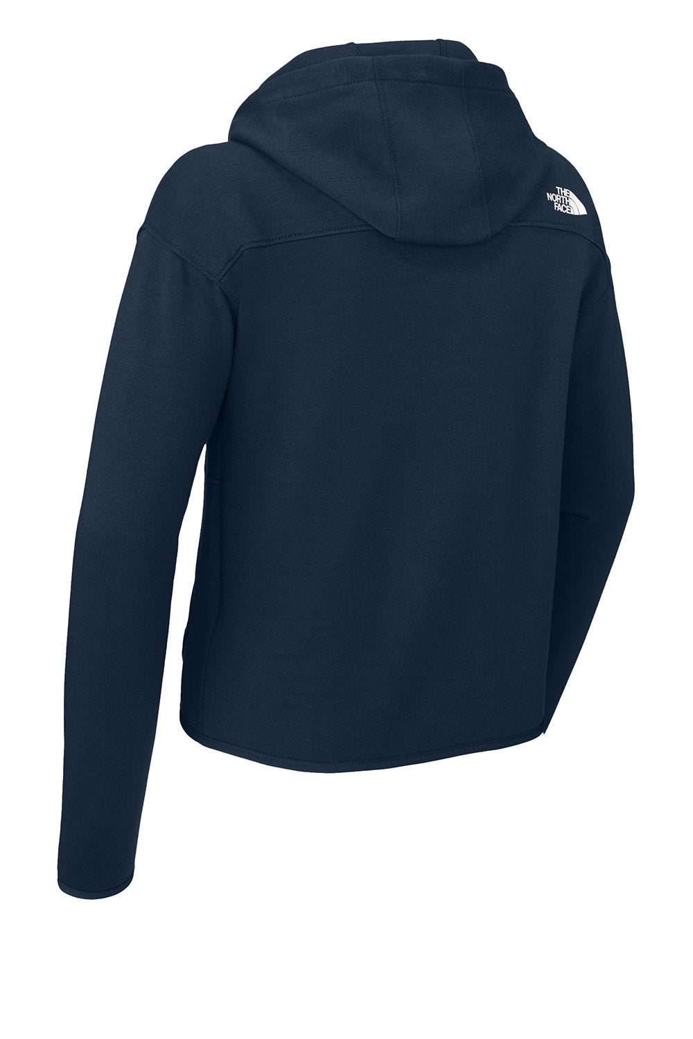 The North Face NF0A8BUT Mens Double Knit Full Zip Hooded Sweatshirt Hoodie Summit Navy Blue Flat Back