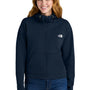 The North Face Womens Double Knit Full Zip Hooded Sweatshirt Hoodie w/ Pockets - Summit Navy Blue - COMING SOON