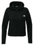 The North Face NF0A8BUT Mens Double Knit Full Zip Hooded Sweatshirt Hoodie Black Flat Front