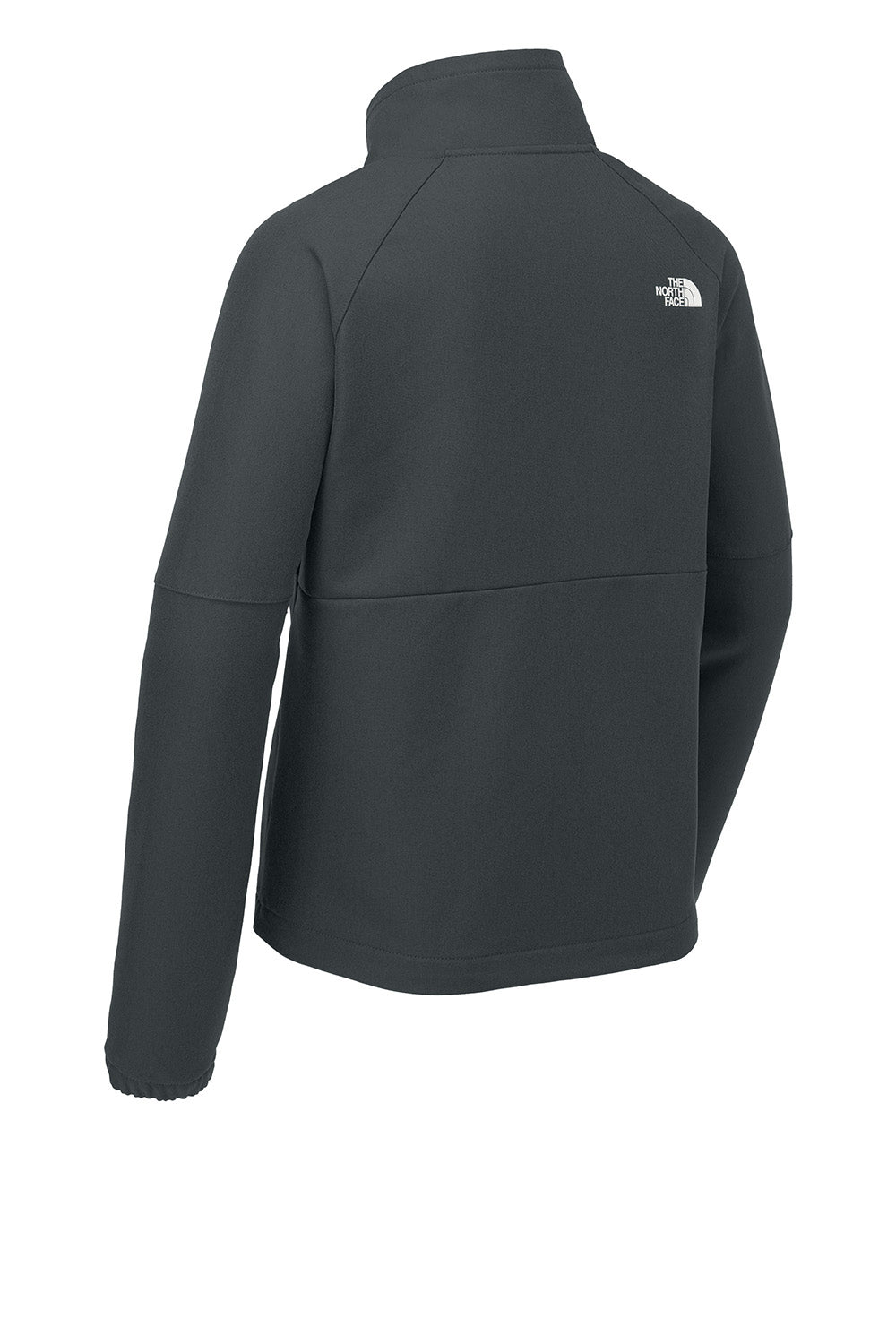 The North Face NF0A8C5C Womens Barr Lake Soft Shell Full Zip Jacket Heahter Dark Asphalt Grey Flat Back