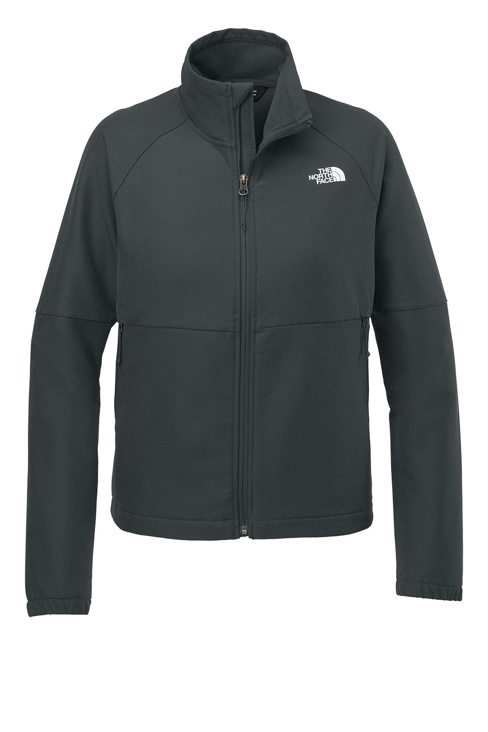 The North Face NF0A8C5C Womens Barr Lake Soft Shell Full Zip Jacket Heahter Dark Asphalt Grey Flat Front