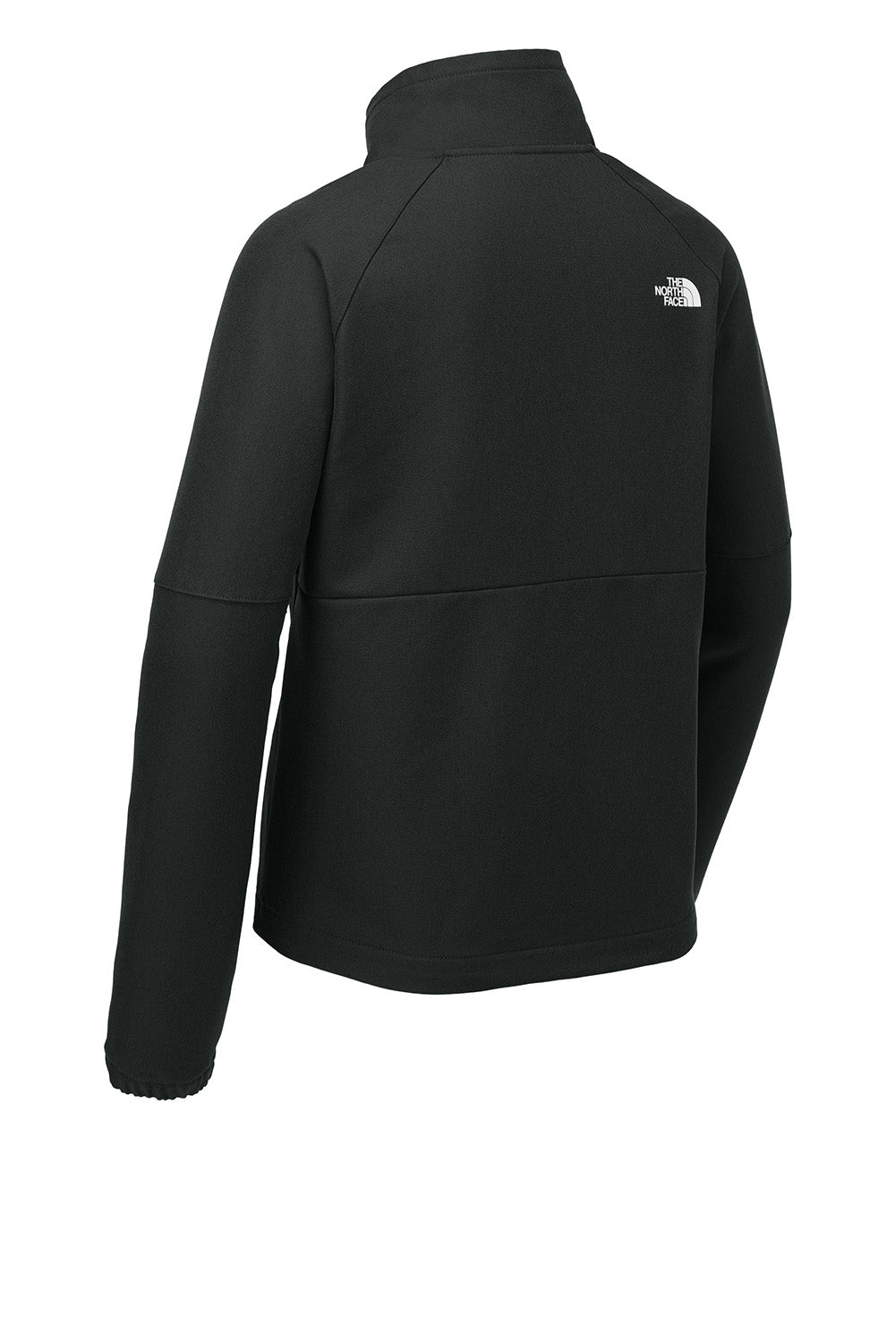 The North Face NF0A8C5C Womens Barr Lake Soft Shell Full Zip Jacket Heather Black Flat Back