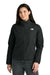 The North Face NF0A8C5C Womens Barr Lake Soft Shell Full Zip Jacket Heather Black Model Front