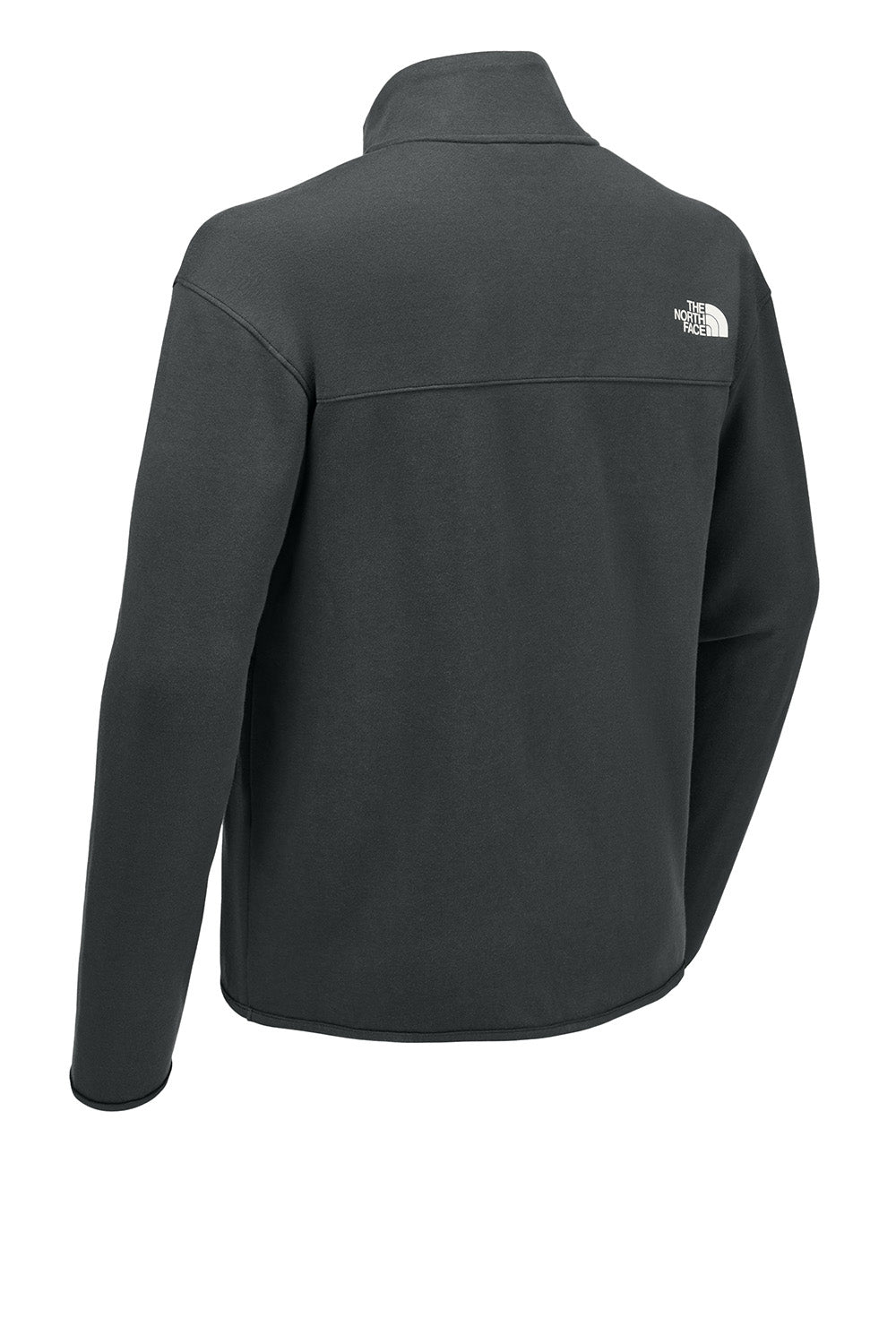 The North Face NF0A8C5G Mens Double Knit 1/4 Zip Fleece Jacket Asphalt Grey Flat Back