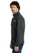 The North Face NF0A8C5G Mens Double Knit 1/4 Zip Fleece Jacket Asphalt Grey Model Side