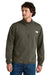 The North Face NF0A8C5G Mens Double Knit 1/4 Zip Fleece Jacket New Taupe Green Model Front