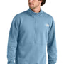 The North Face Mens Double Knit 1/4 Zip Fleece Jacket - Steel Blue - COMING SOON