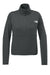 The North Face NF0A8C5H Womens Double Knit 1/4 Zip Fleece Jacket Asphalt Grey Flat Front