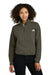 The North Face NF0A8C5H Womens Double Knit 1/4 Zip Fleece Jacket New Taupe Green Model Front