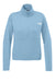 The North Face NF0A8C5H Womens Double Knit 1/4 Zip Fleece Jacket Steel Blue Flat Front