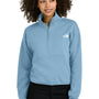 The North Face Womens Double Knit 1/4 Zip Fleece Jacket - Steel Blue - COMING SOON