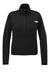 The North Face NF0A8C5H Womens Double Knit 1/4 Zip Fleece Jacket Black Flat Front