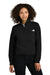 The North Face NF0A8C5H Womens Double Knit 1/4 Zip Fleece Jacket Black Model Front