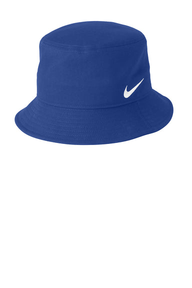 Nike NKBFN6319 Mens Swoosh Bucket Hat Game Royal Blue Flat Front