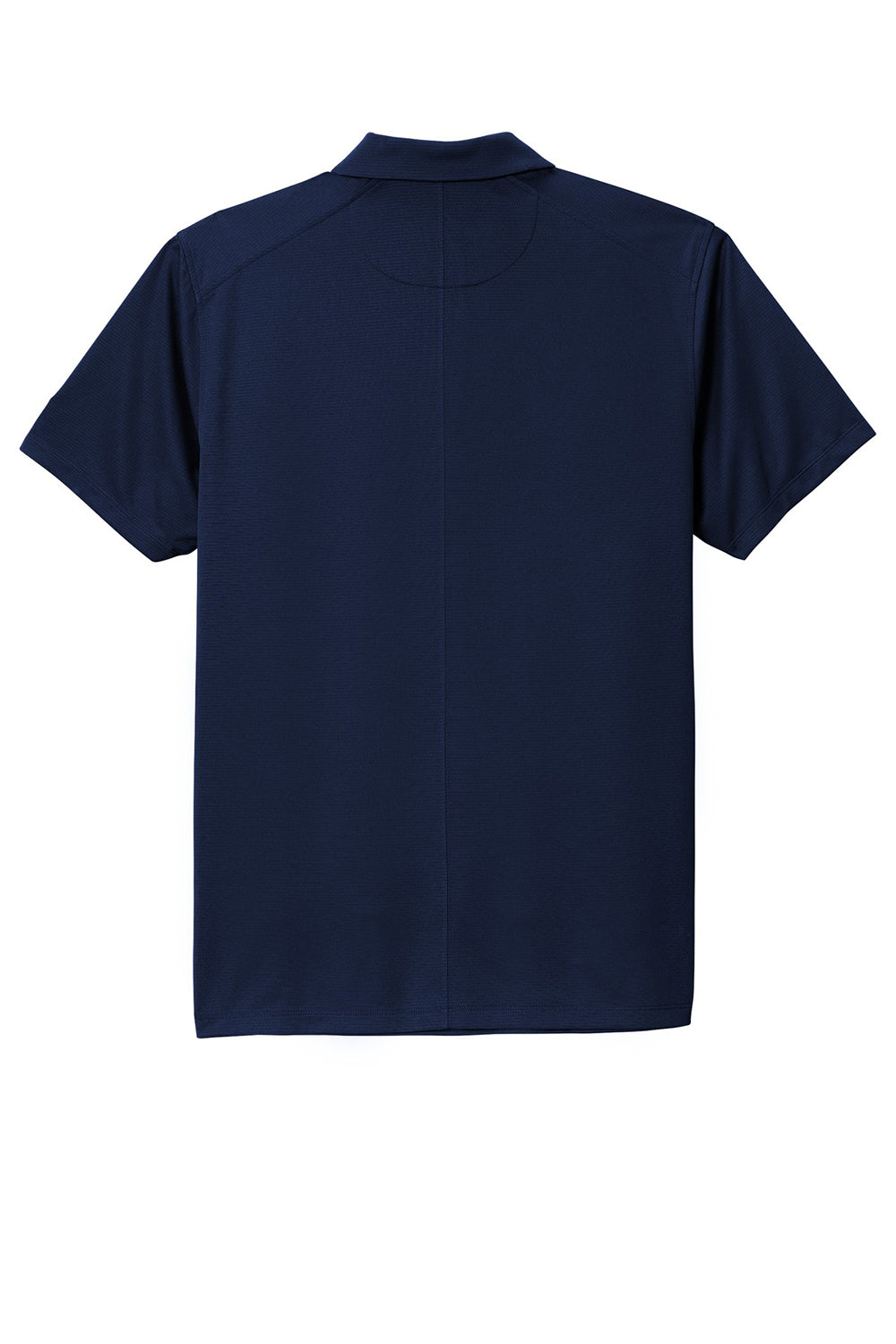 Nike NKBV6042 Mens Essential Dri-Fit Moisture Wicking Short Sleeve Polo Shirt Midnight Navy Blue Flat Back