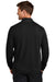 Nike NKDX6702 Mens Textured 1/4 Zip Sweatshirt Black Model Back