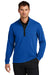 Nike NKDX6702 Mens Textured 1/4 Zip Sweatshirt Gym Blue Model Front