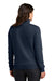 Nike NKDX6720 Womens Club Fleece 1/4 Zip Sweatshirt Midnight Navy Blue Model Back