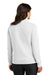 Nike NKDX6720 Womens Club Fleece 1/4 Zip Sweatshirt White Model Back