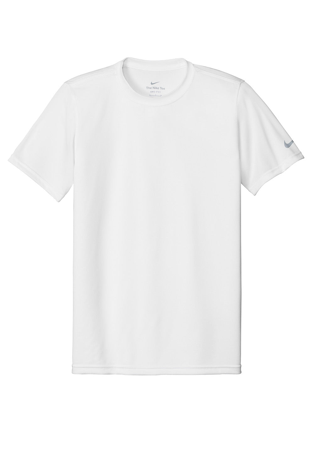 Nike NKDX8730 Mens rLegend Dri-Fit Moisture Wicking Short Sleeve Crewneck T-Shirt White Flat Front