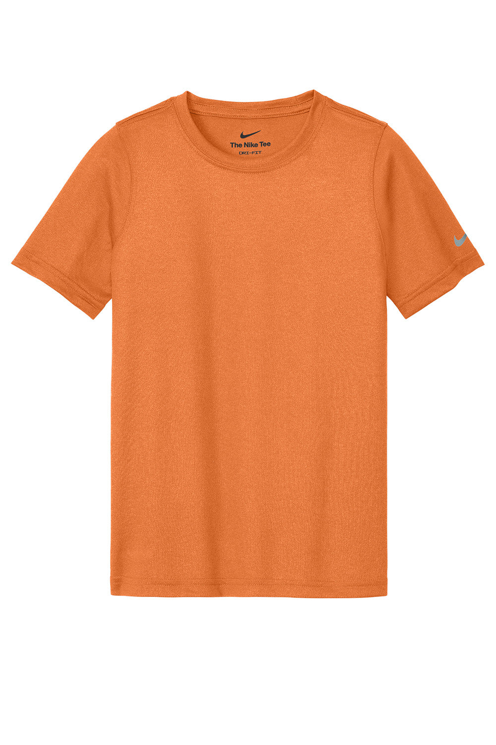 Nike NKDX8787 Youth rLegend Dri-Fit Moisture Wicking Short Sleeve Crewneck T-Shirt Desert Orange Flat Front