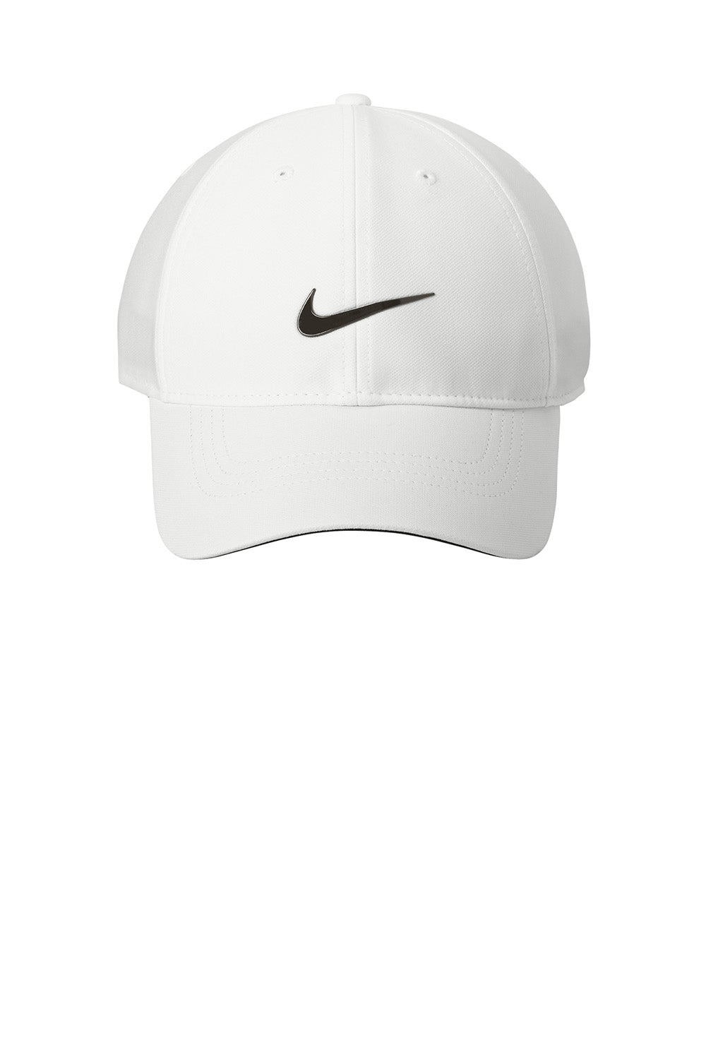 Nike NKFB6450 Mens Dri-Fit Performance Adjustable Hat White Flat Front