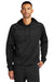 Nike NKFD9735 Mens Therma-Fit Fleece Hooded Sweatshirt Hoodie Black Model Front