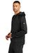 Nike NKFD9735 Mens Therma-Fit Fleece Hooded Sweatshirt Hoodie Black Model Side