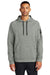 Nike NKFD9735 Mens Therma-Fit Fleece Hooded Sweatshirt Hoodie Heather Dark Grey Model Front