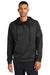 Nike NKFD9742 Mens Therma-Fit Fleece 1/4 Zip Hooded Sweatshirt Hoodie Black Model Front