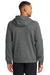 Nike NKFD9742 Mens Therma-Fit Fleece 1/4 Zip Hooded Sweatshirt Hoodie Heather Charcoal Grey Model Back