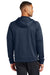 Nike NKFD9742 Mens Therma-Fit Fleece 1/4 Zip Hooded Sweatshirt Hoodie Navy Blue Model Back