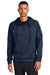 Nike NKFD9742 Mens Therma-Fit Fleece 1/4 Zip Hooded Sweatshirt Hoodie Navy Blue Model Front