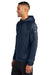 Nike NKFD9742 Mens Therma-Fit Fleece 1/4 Zip Hooded Sweatshirt Hoodie Navy Blue Model Side