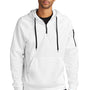 Nike Mens Therma-Fit Fleece 1/4 Zip Hooded Sweatshirt Hoodie w/ Kangaroo Pocket - White - COMING SOON