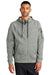 Nike NKFD9859 Mens Therma-Fit Fleece Full Zip Hooded Sweatshirt Hoodie Heather Dark Grey Model Front