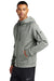 Nike NKFD9859 Mens Therma-Fit Fleece Full Zip Hooded Sweatshirt Hoodie Heather Dark Grey Model Side