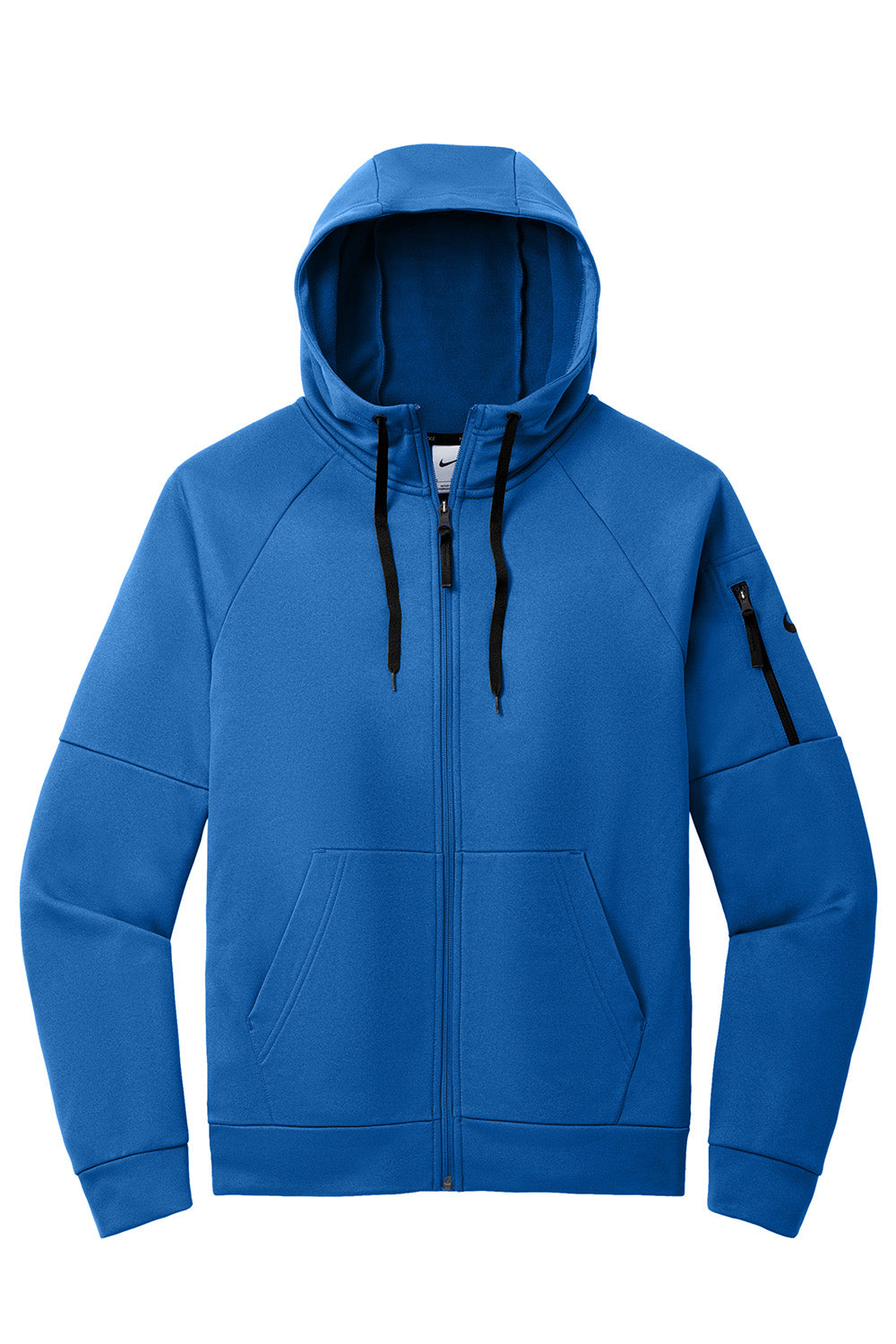 Nike NKFD9859 Mens Therma-Fit Fleece Full Zip Hooded Sweatshirt Hoodie Game Royal Blue Flat Back