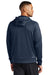 Nike NKFD9859 Mens Therma-Fit Fleece Full Zip Hooded Sweatshirt Hoodie Navy Blue Model Back