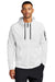 Nike NKFD9859 Mens Therma-Fit Fleece Full Zip Hooded Sweatshirt Hoodie White Model Front