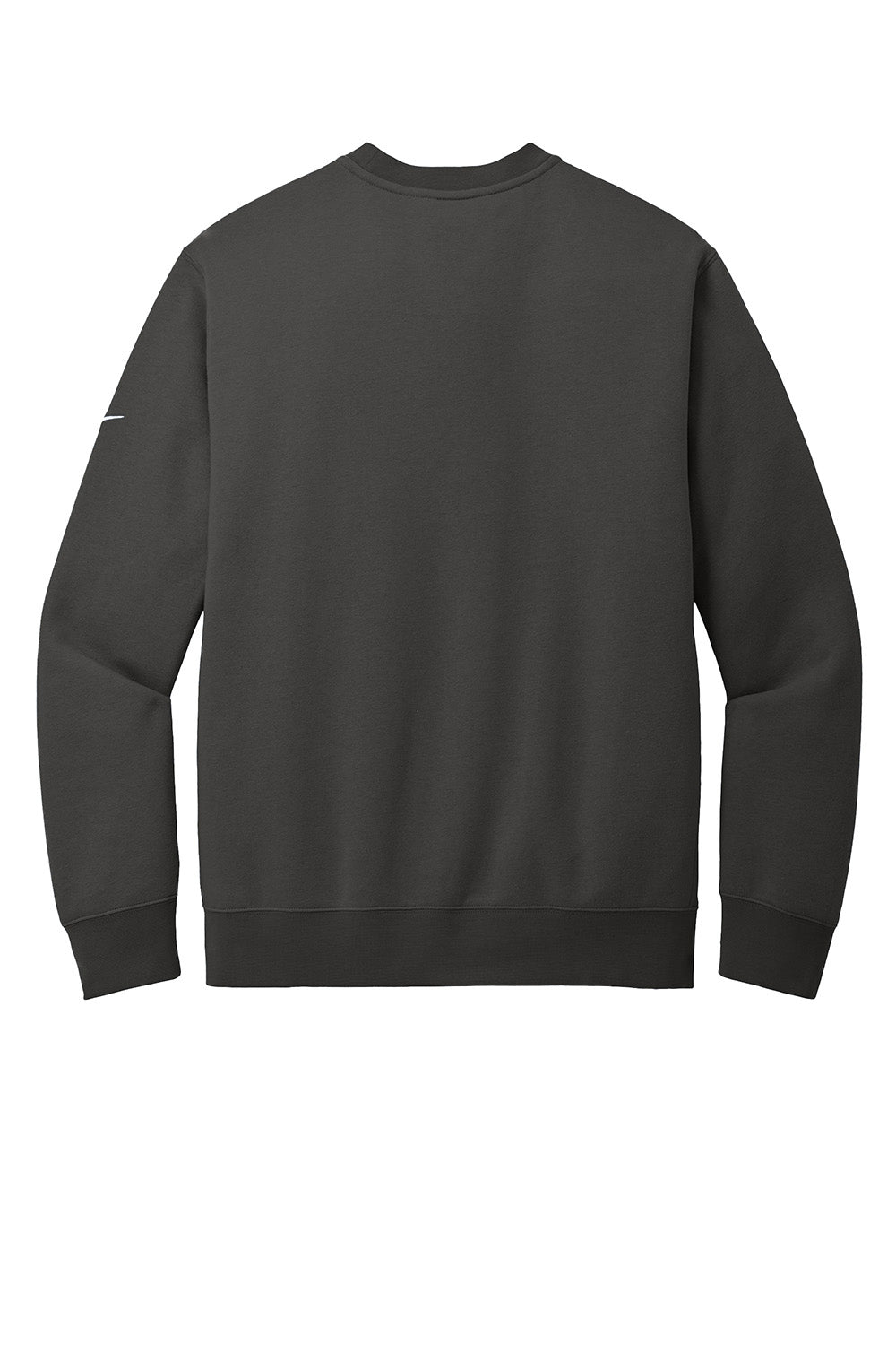 Nike NKFD9863 Mens Club Fleece Crewneck Sweatshirt Anthracite Grey Flat Back