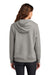 Nike NKFD9889 Womens Club Fleece Hooded Sweatshirt Hoodie Heather Dark Grey Model Back