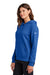 Nike NKFD9889 Womens Club Fleece Hooded Sweatshirt Hoodie Game Royal Blue Model Side