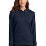 Nike Womens Club Fleece Hooded Sweatshirt Hoodie w/ Pouch Pockets - Midnight Navy Blue - New