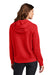 Nike NKFD9889 Womens Club Fleece Hooded Sweatshirt Hoodie University Red Model Back