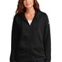 Nike Womens Club Fleece Full Zip Hooded Sweatshirt Hoodie w/ Pockets - Black - New