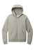 Nike NKFD9890 Womens Club Fleece Full Zip Hooded Sweatshirt Hoodie Heather Dark Grey Flat Front