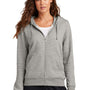 Nike Womens Club Fleece Full Zip Hooded Sweatshirt Hoodie w/ Pockets - Heather Dark Grey - New